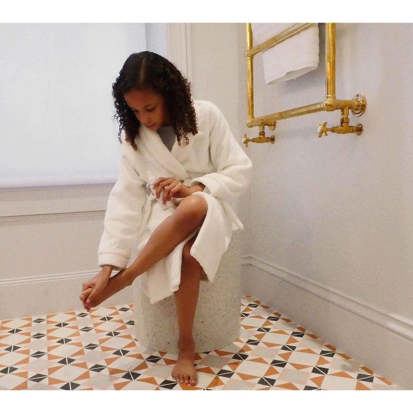 Girl applying Talc Free Natural Deodorant Lotion