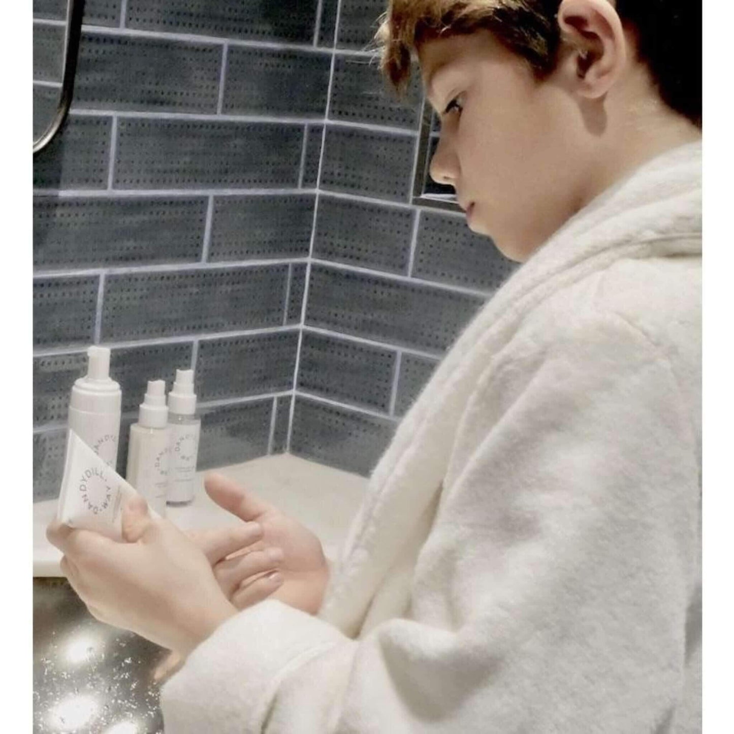 boy using Fragrance Free Moisturiser for Sensitive Skin
