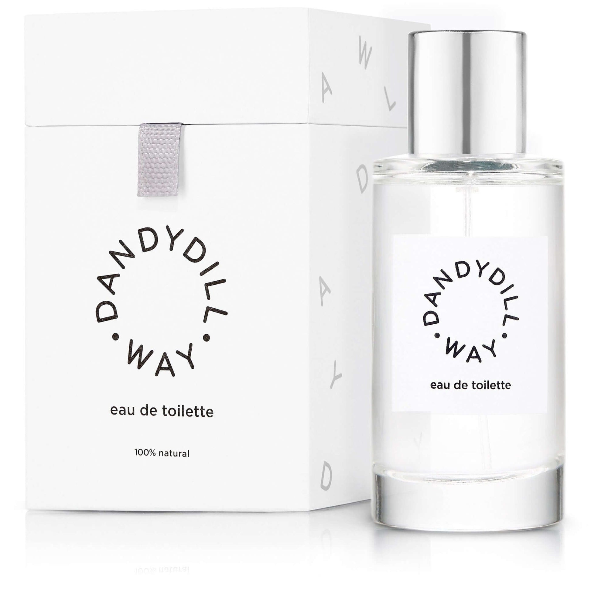 Organic, natural perfume 50ml bottle and ribbon gift box, Signature Eau de Toilette 50ml from Dandydill Way