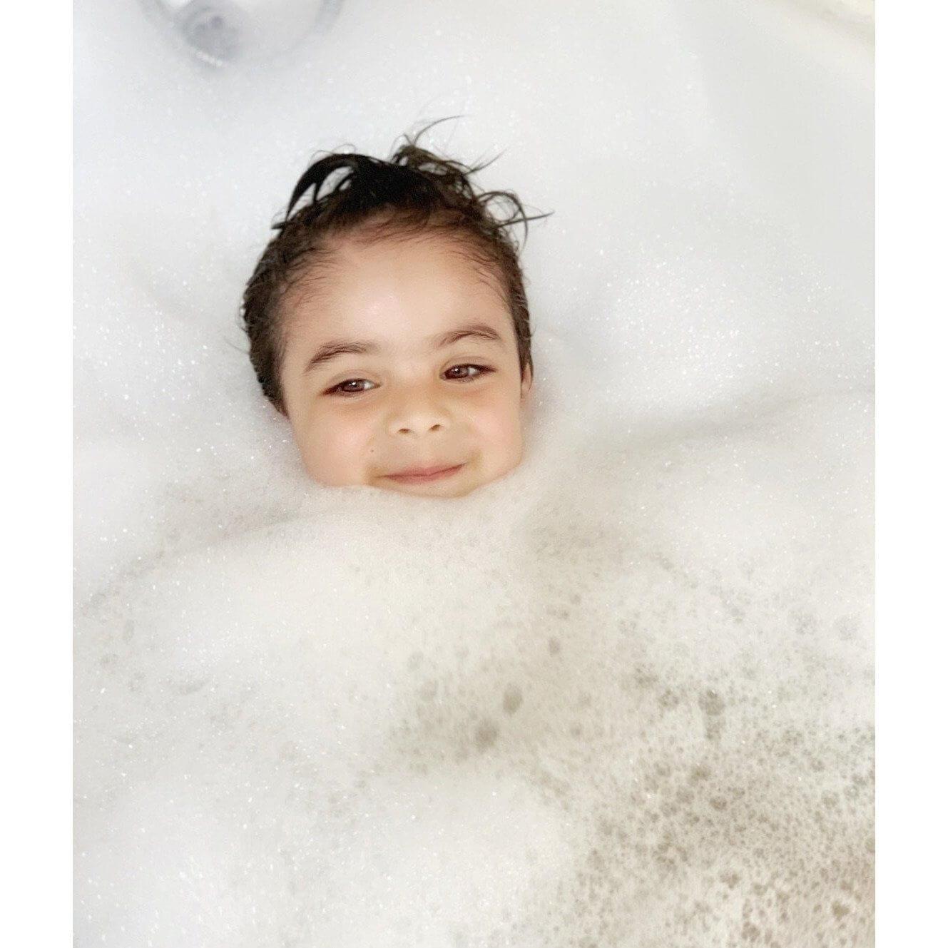 little boy in SLS free Bubble Bath
